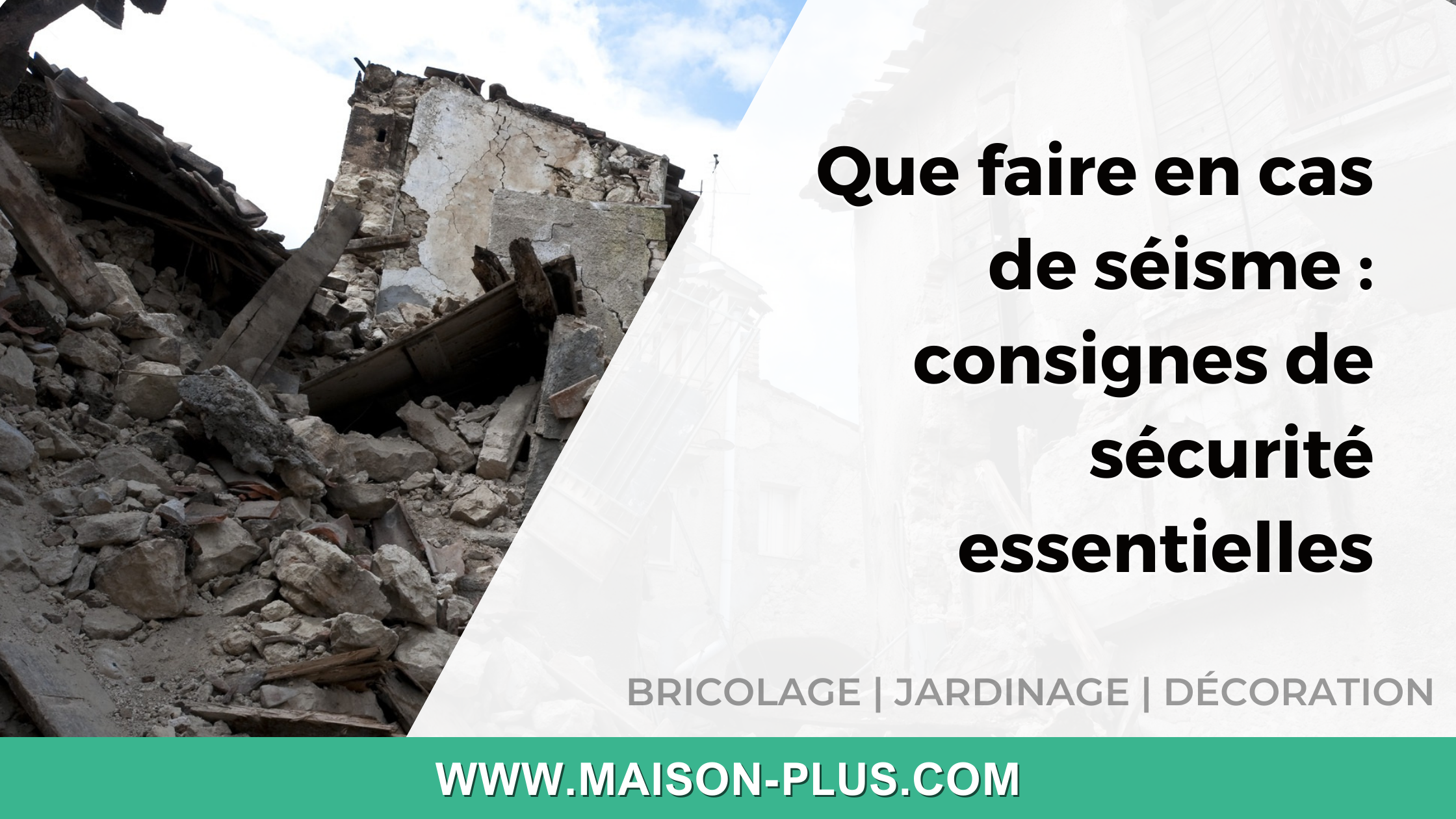 Que faire en cas de séisme : consignes de sécurité essentielles