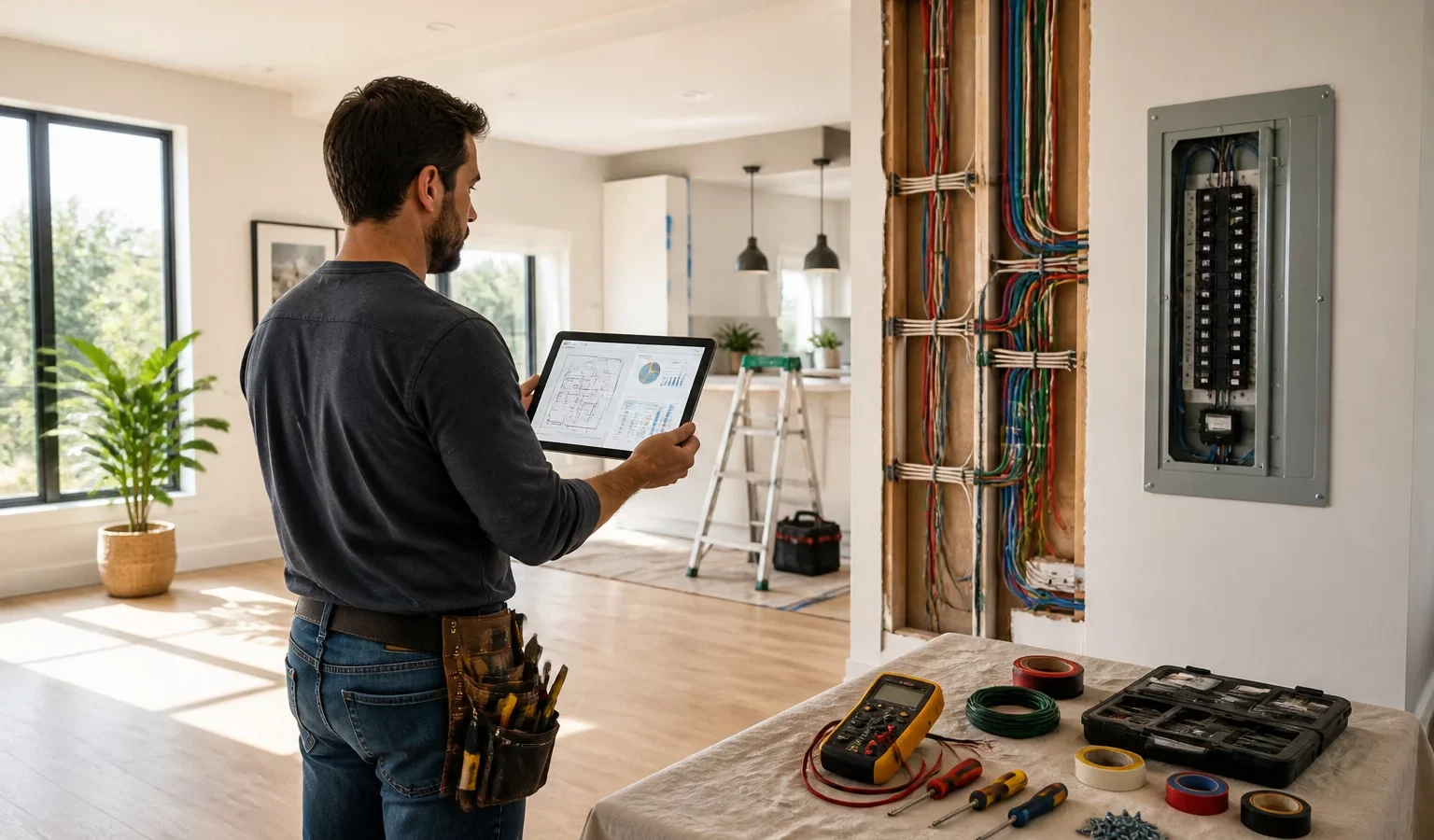 Prix rénovation électricité maison 100m² : budget 2026
