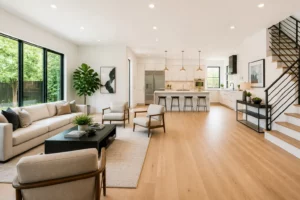Interieur moderne et lumineux dune maison renovee